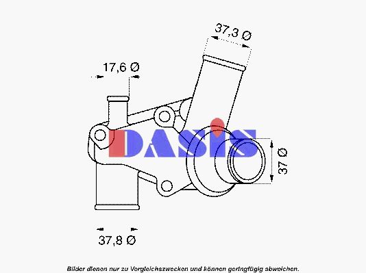 AKS DASIS Термостат, охлаждающая жидкость 750734N